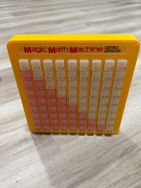 Vintage Magic Math Machine Bundle Addition Subtraction Multiplication Toy